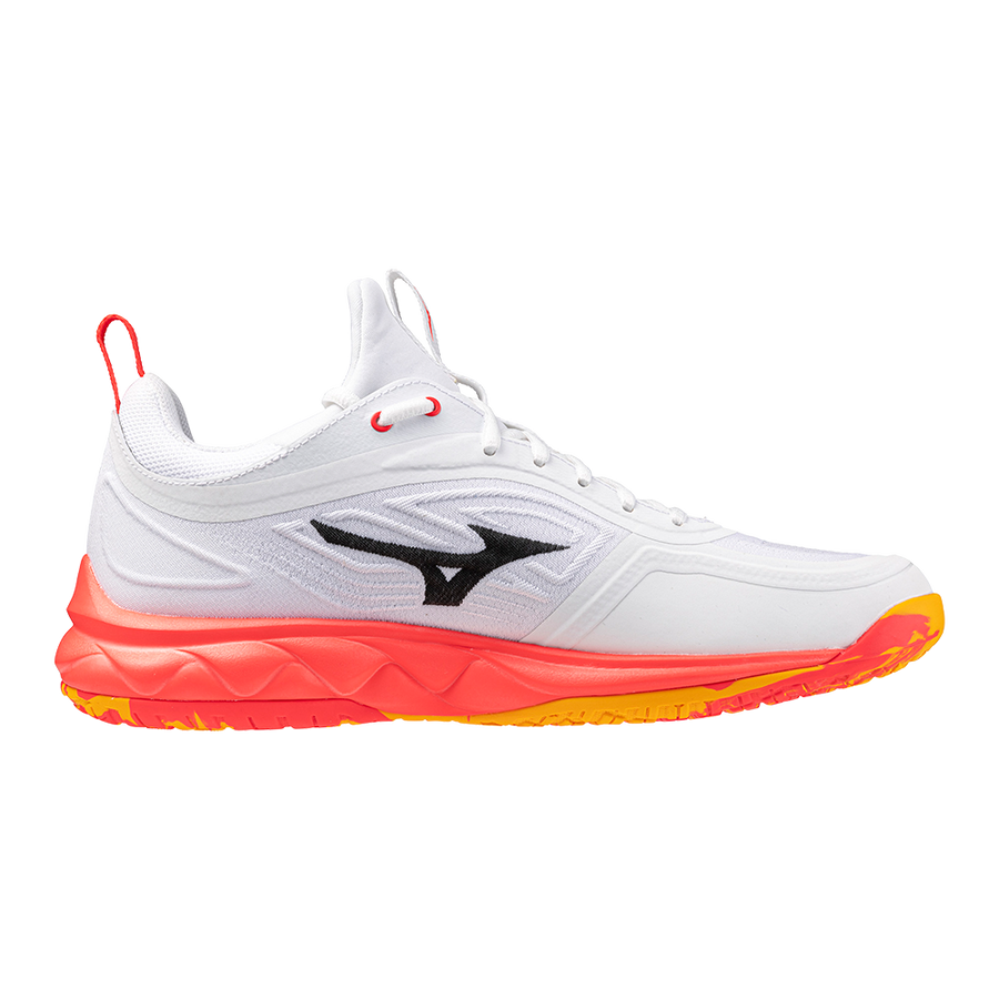 Mizuno WAVE LUMINOUS 3 White/Fiery Coral 2/Citrus